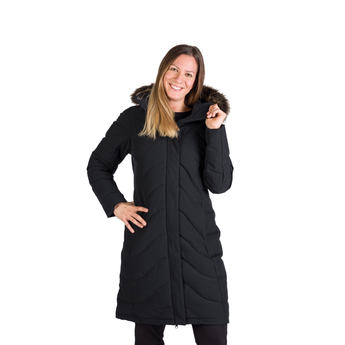 BU-6263SP women's insulated jacket long style ROBIN