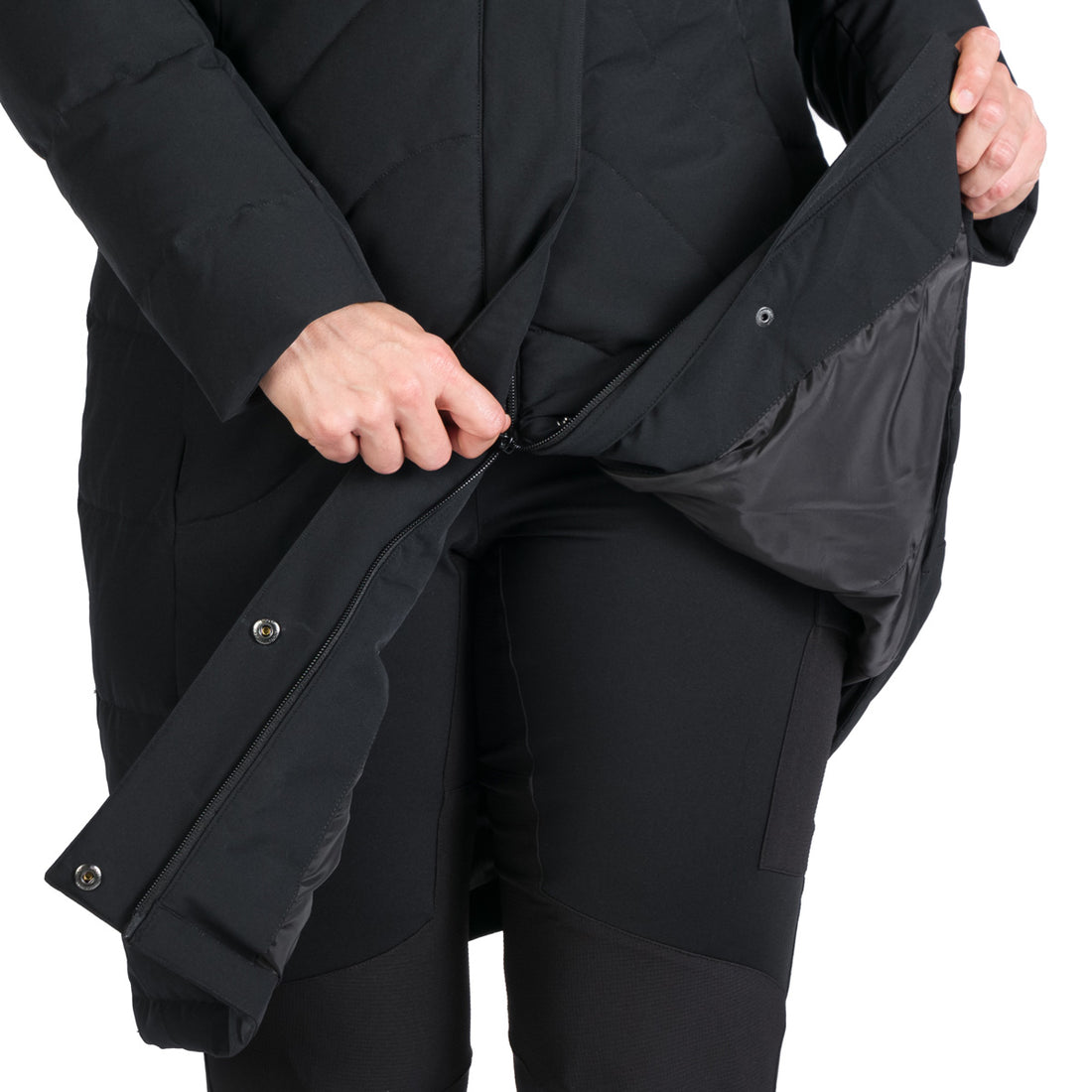 BU-6263SP women's insulated jacket long style ROBIN