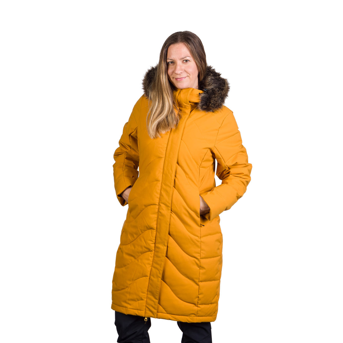 BU-6263SP women's insulated jacket long style ROBIN