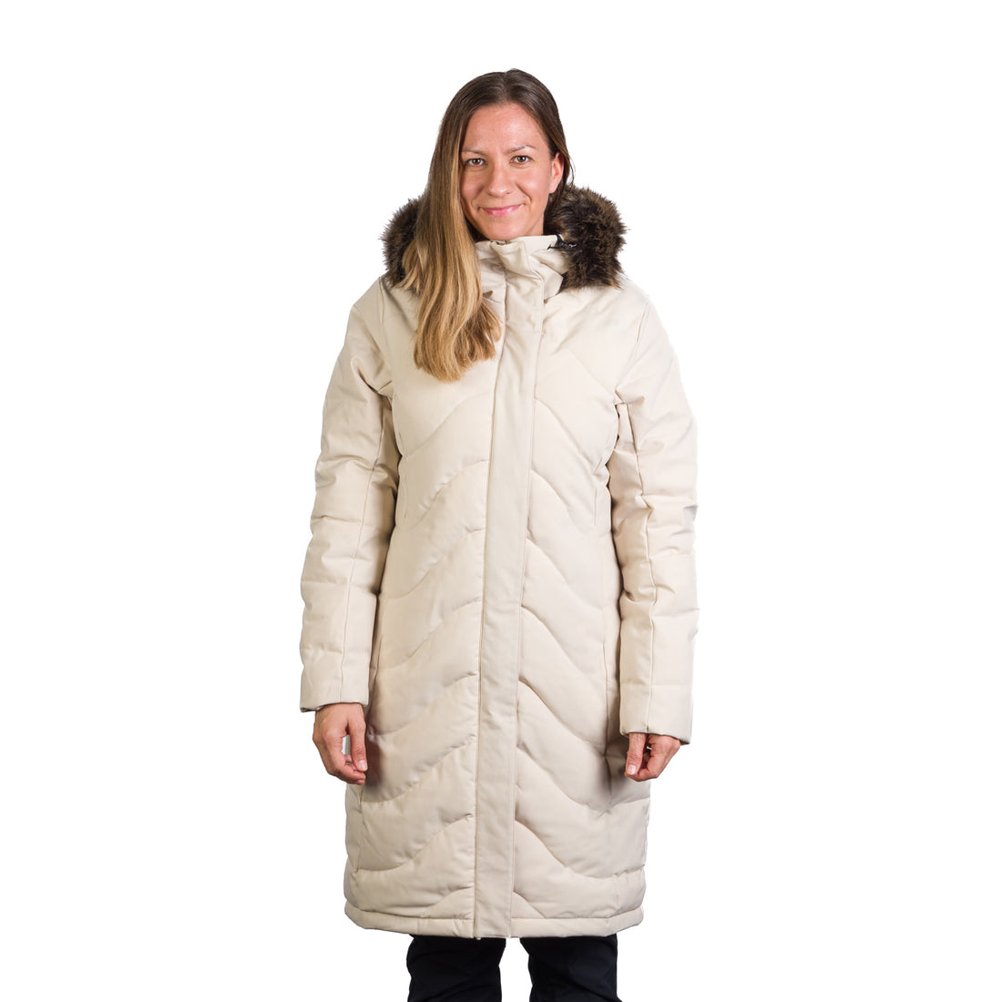 BU-6263SP women's insulated jacket long style ROBIN