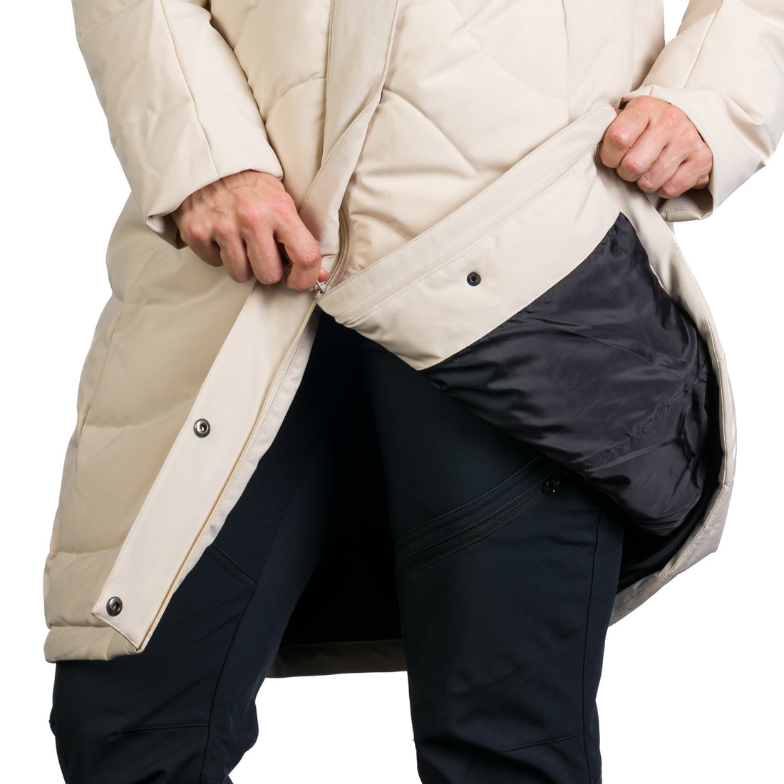 BU-6263SP women's insulated jacket long style ROBIN