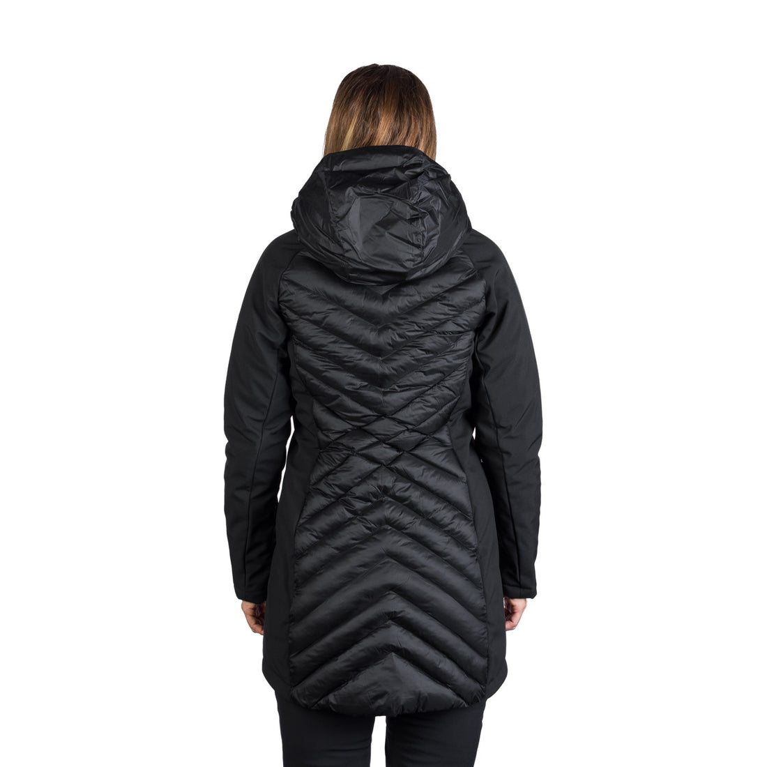 BU-6266SP women's trendy insulated jacket combined with softshell GINGER
