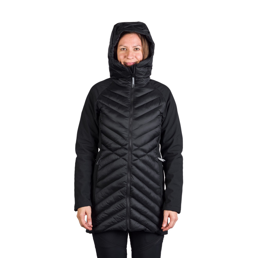 BU-6266SP women's trendy insulated jacket combined with softshell GINGER