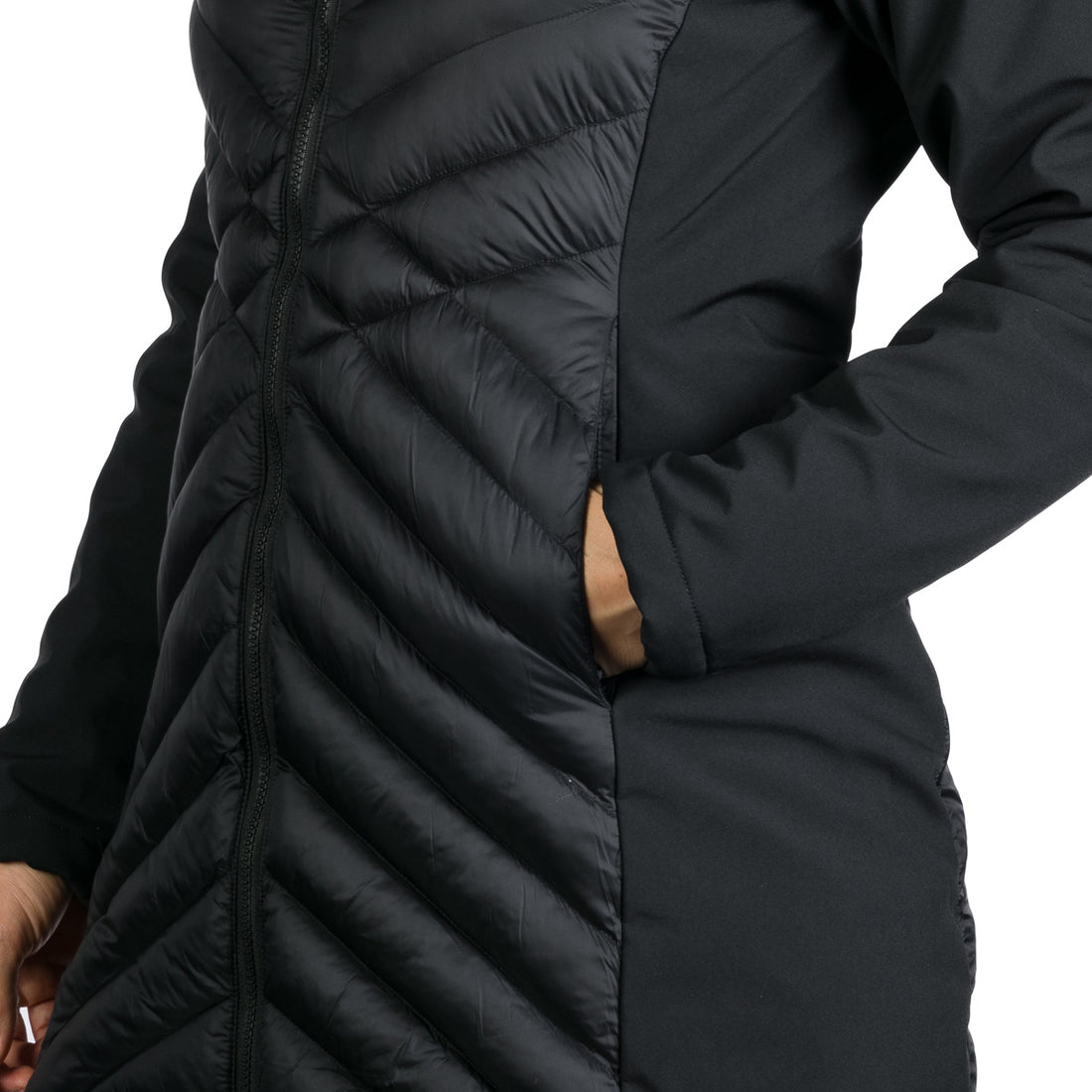 BU-6266SP women's trendy insulated jacket combined with softshell GINGER
