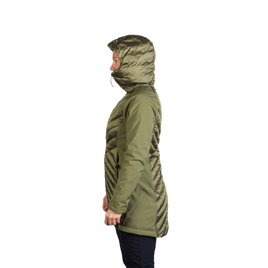 BU-6266SP women's trendy insulated jacket combined with softshell GINGER