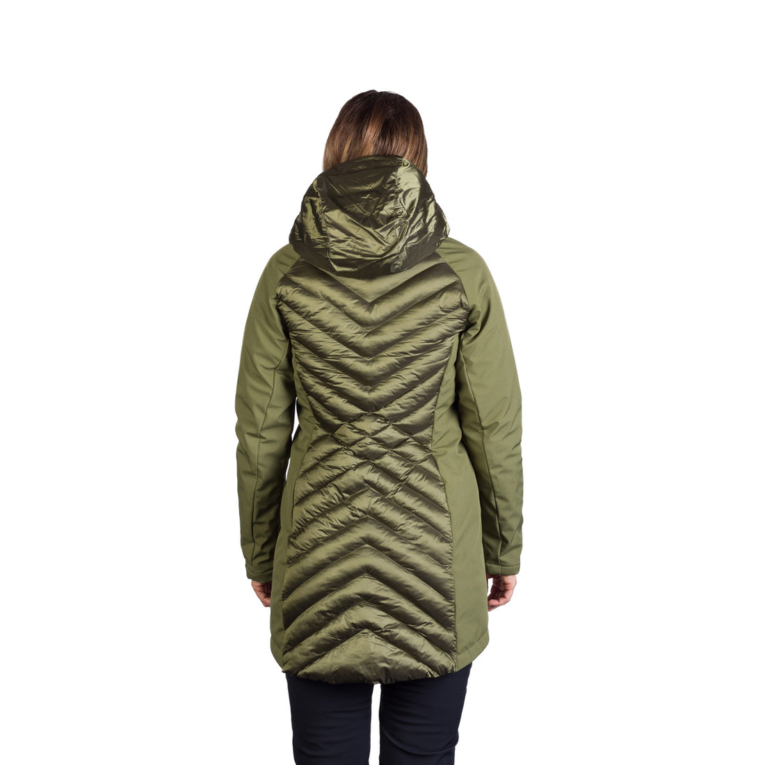 BU-6266SP women's trendy insulated jacket combined with softshell GINGER