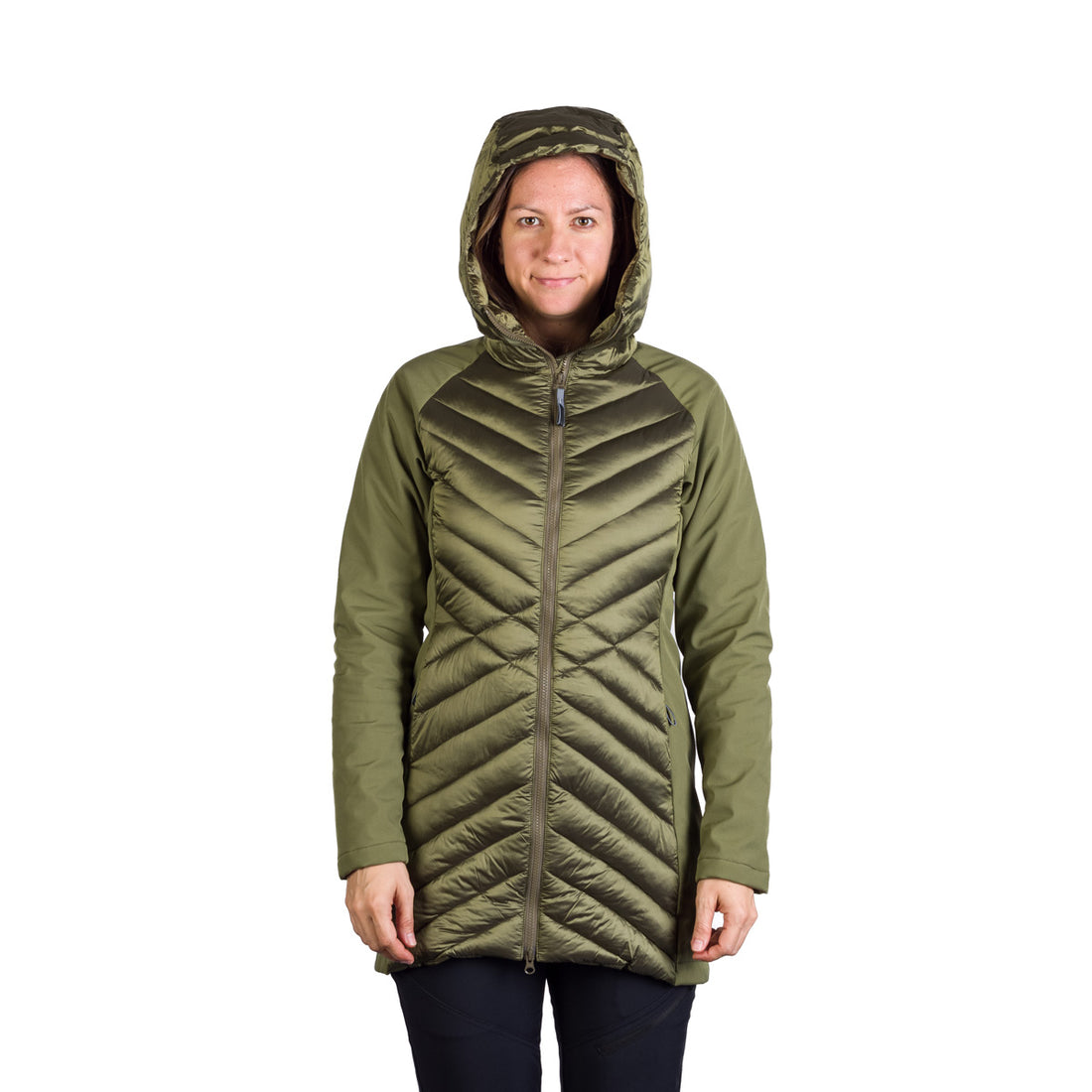 BU-6266SP women's trendy insulated jacket combined with softshell GINGER