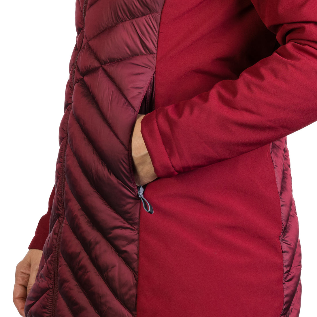 BU-6266SP women's trendy insulated jacket combined with softshell GINGER