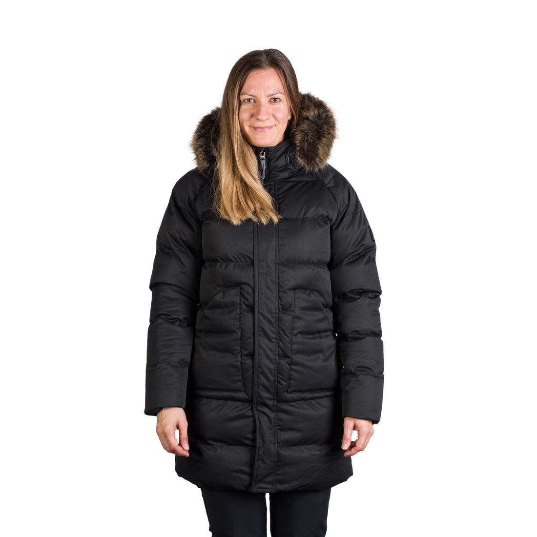 BU-6268SP women's sport insulated prolonged jacket with fur JODY