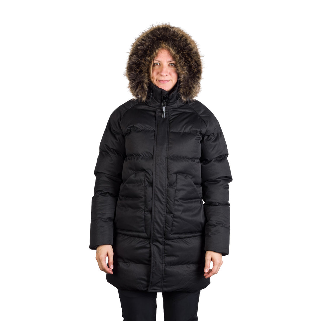 BU-6268SP women's sport insulated prolonged jacket with fur JODY