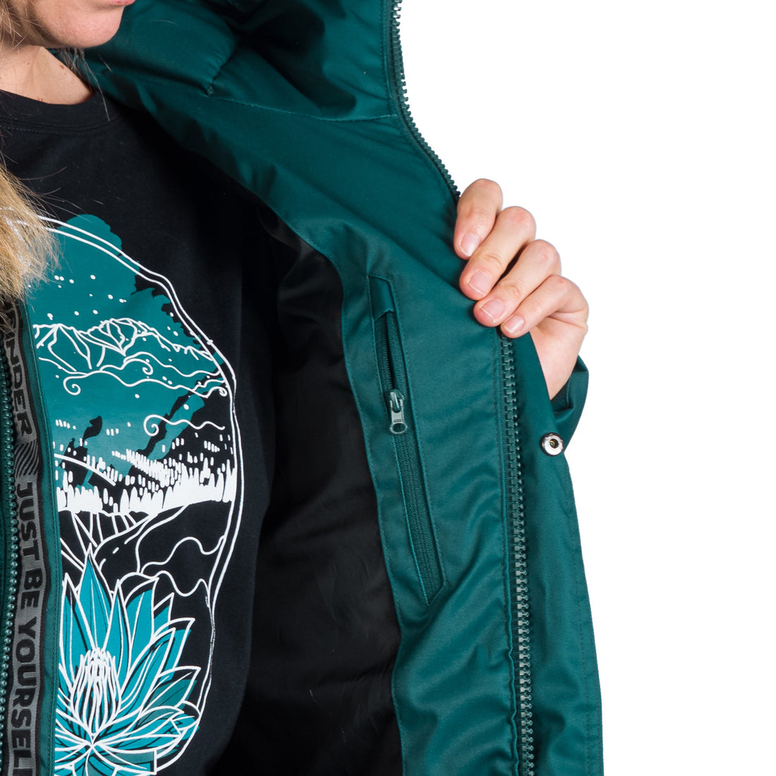 BU-6268SP women's sport insulated prolonged jacket with fur JODY