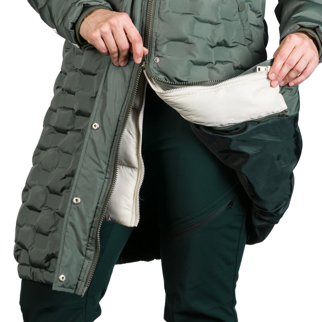 BU-6270SP woman´s sport like down jacket long style LAURIE