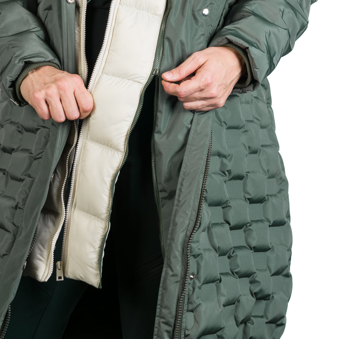 BU-6270SP woman´s sport like down jacket long style LAURIE