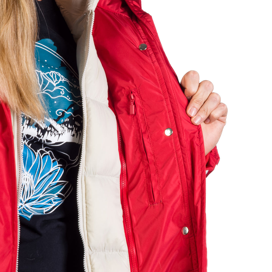 BU-6270SP woman´s sport like down jacket long style LAURIE