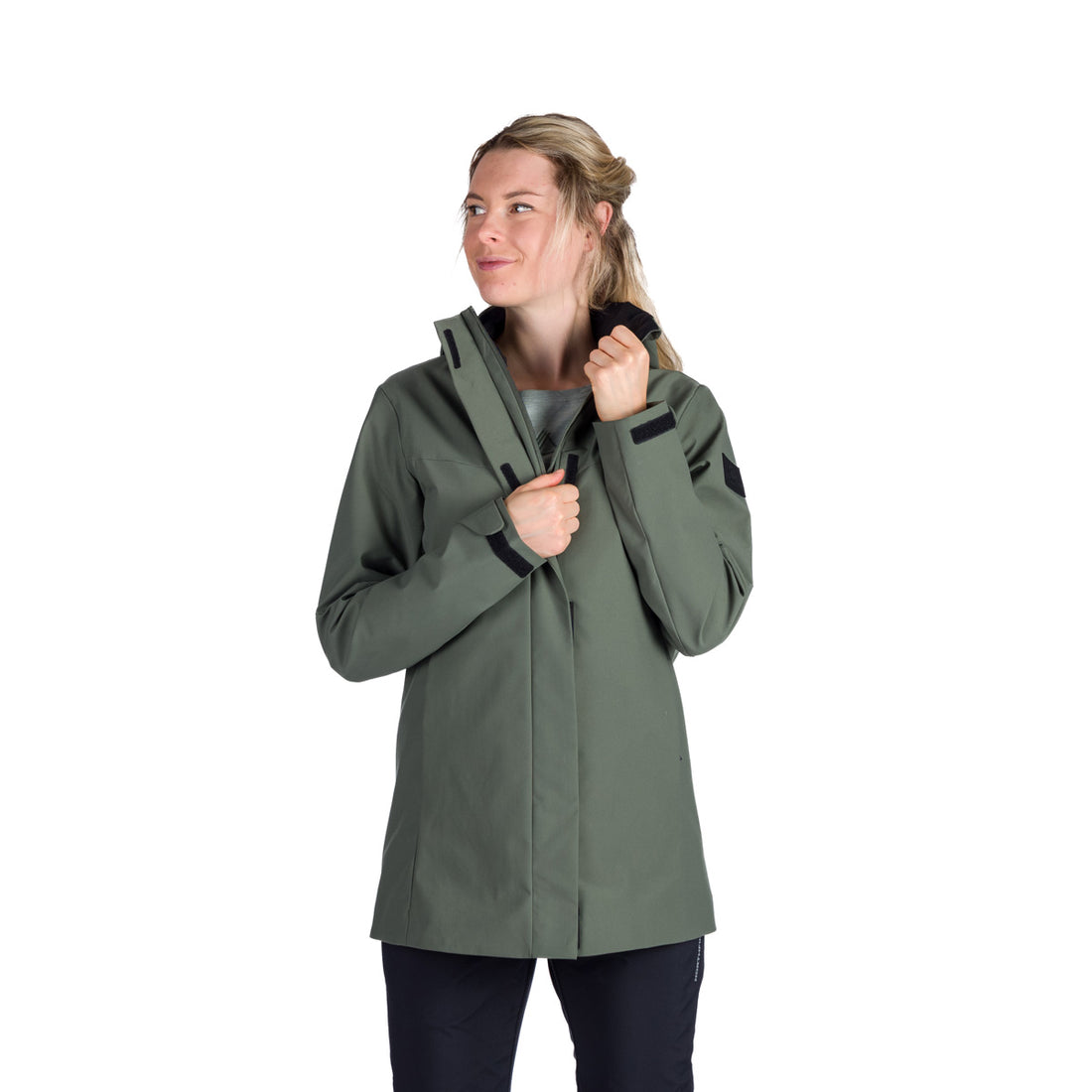 BU-6290OR women's outdoor waterproof 2L jacket with mesh inside LUCINDA