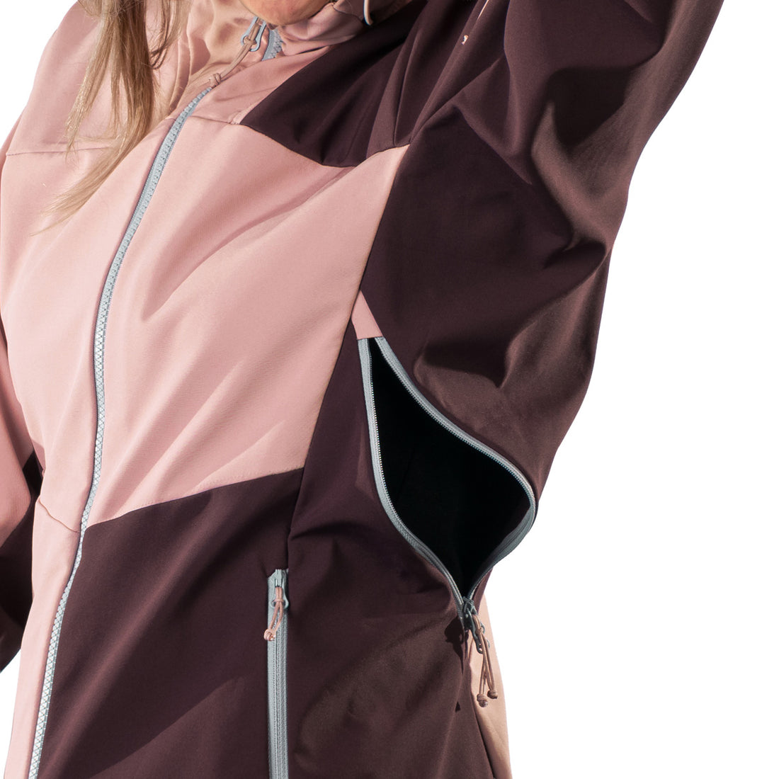 BU-6292OR women's outdoor hoody mountain softshell 3L jacket ANGIE