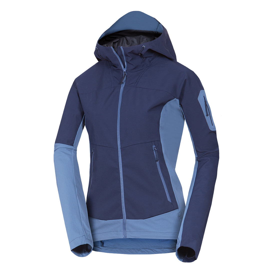 BU-6293OR women's trekking hybrid softshell active jacket JANELL