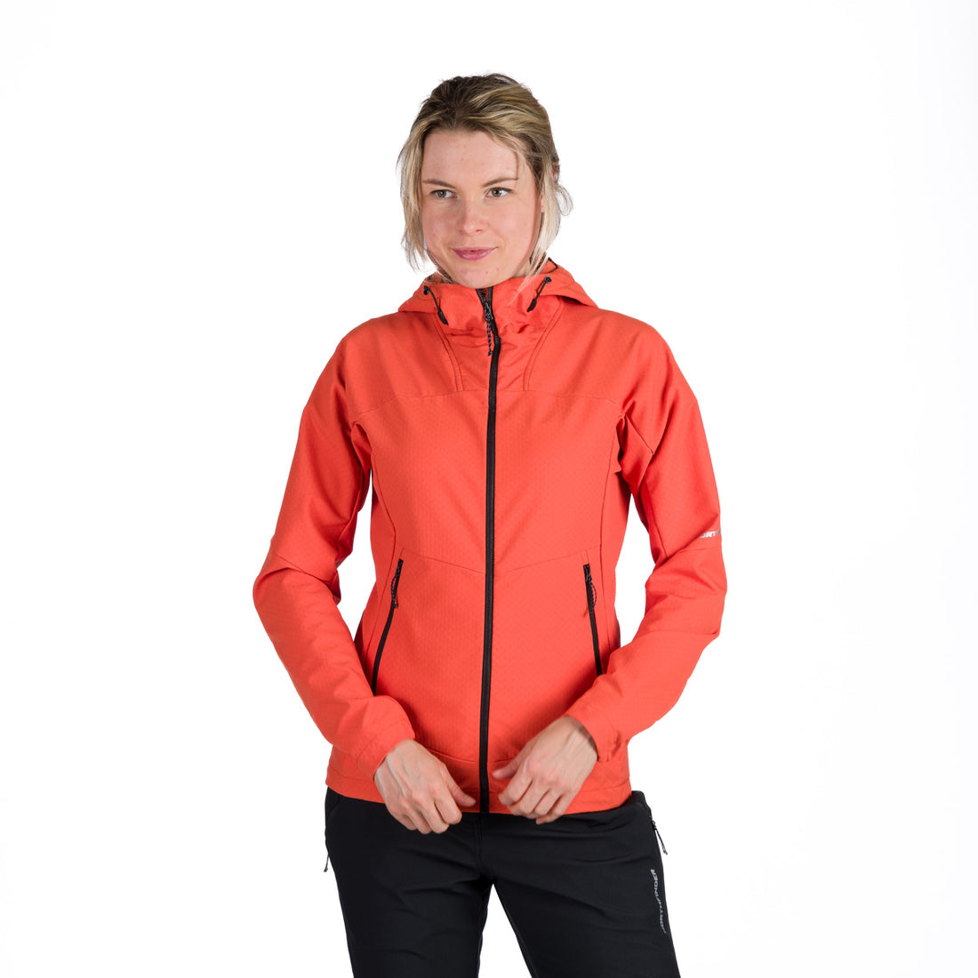 BU-6297OR women's trekking 1L softshell active jacket CORI