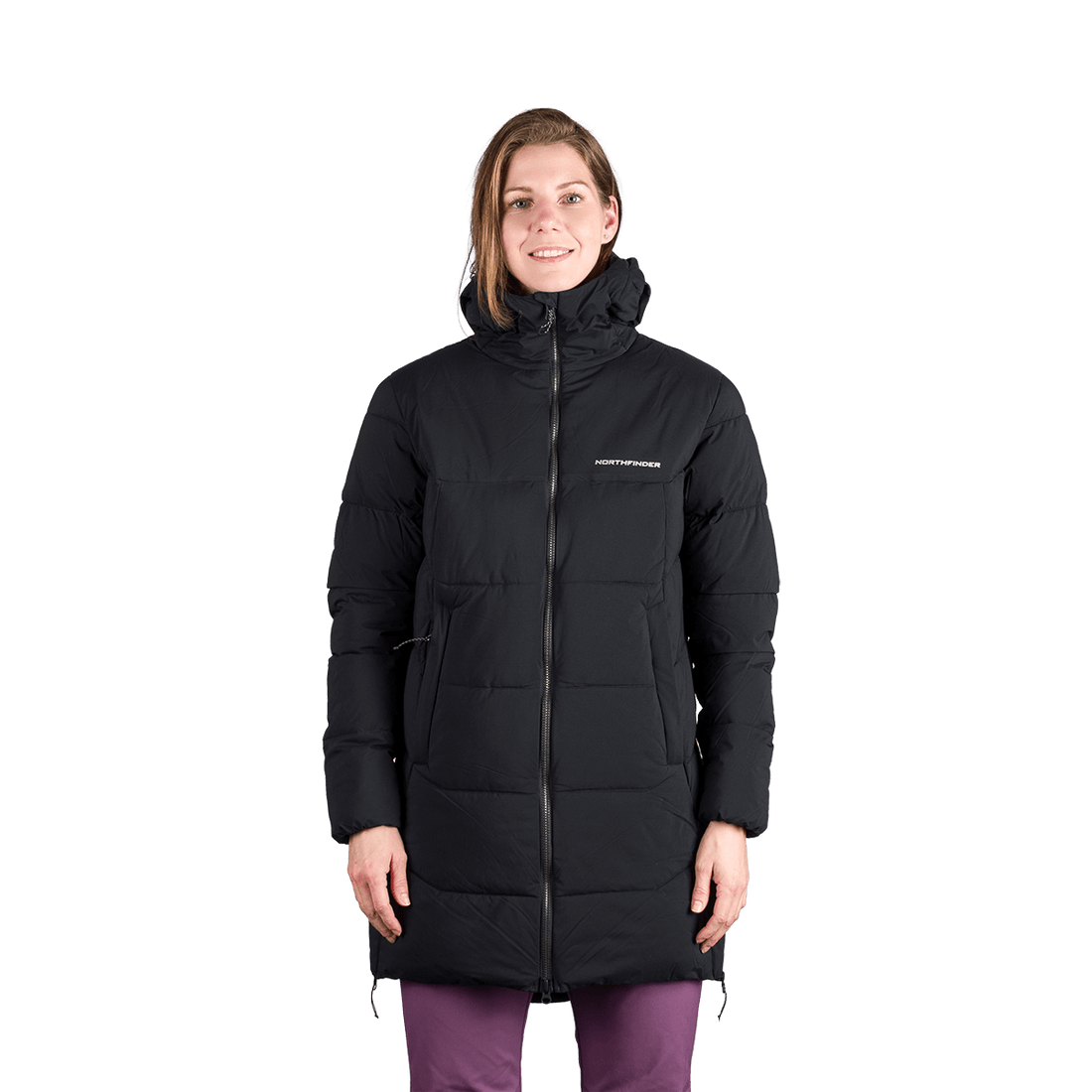 BU-6334OR women's outdoor insulated 2L long jacket RHIANNON