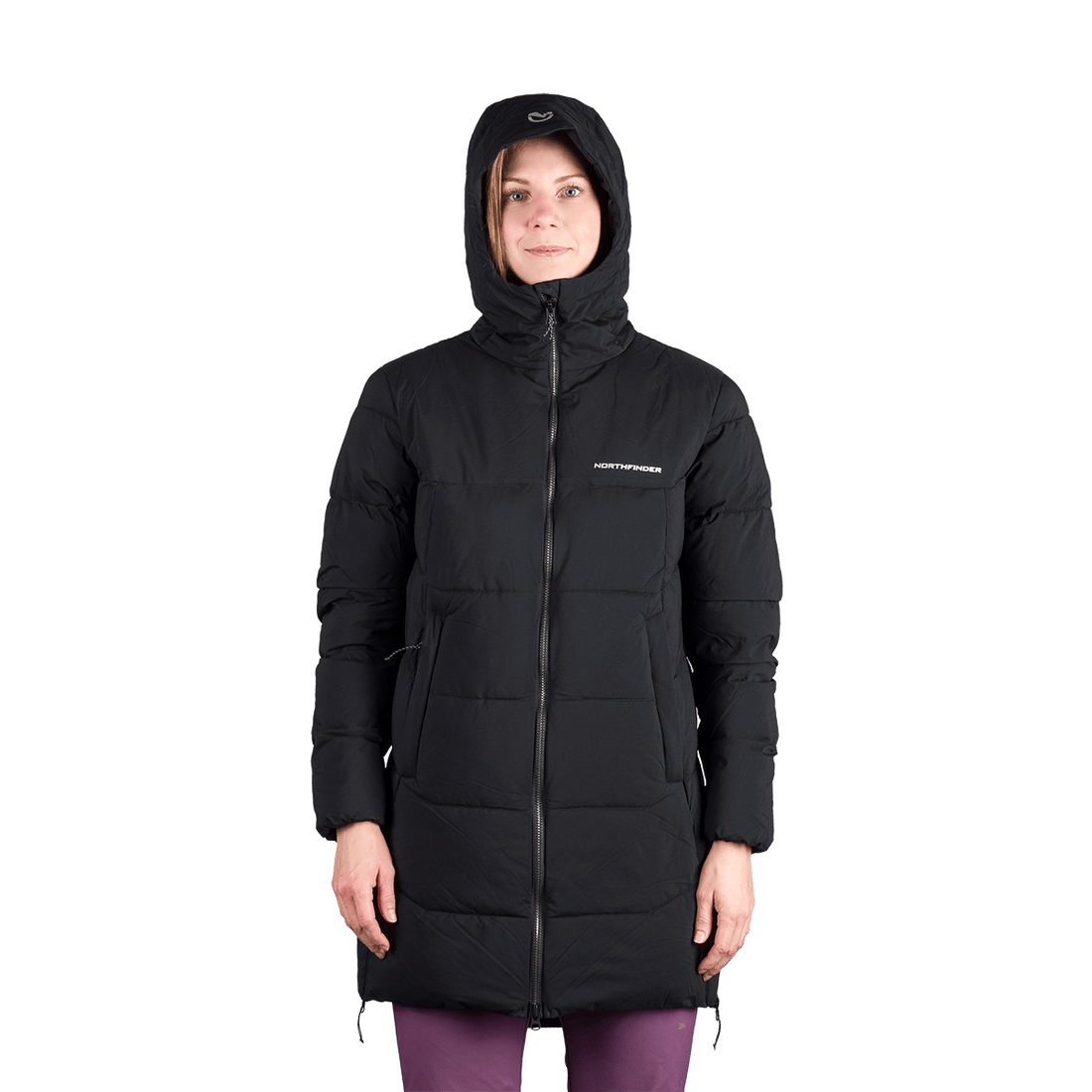 BU-6334OR women's outdoor insulated 2L long jacket RHIANNON