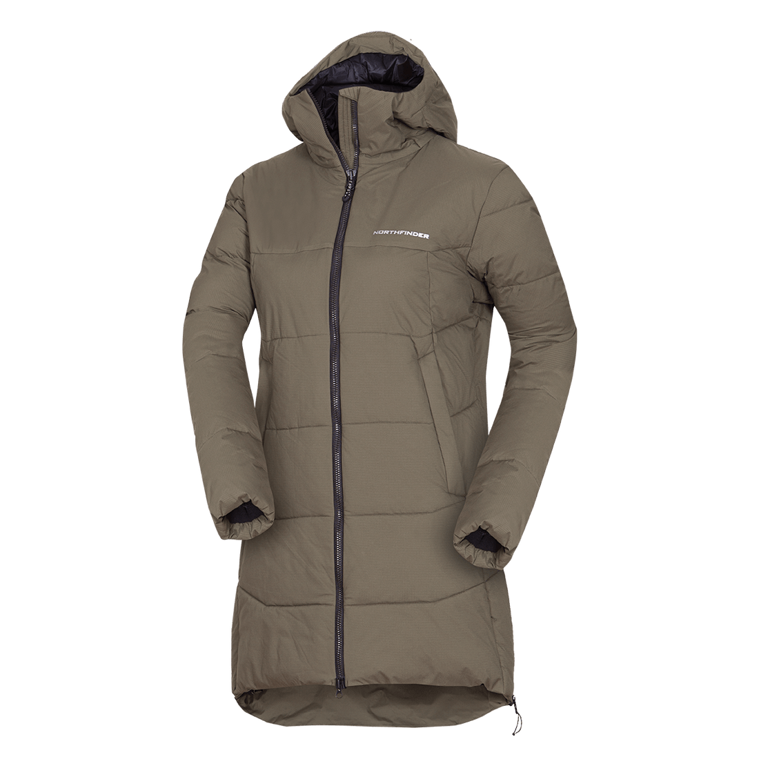 BU-6334OR women's outdoor insulated 2L long jacket RHIANNON