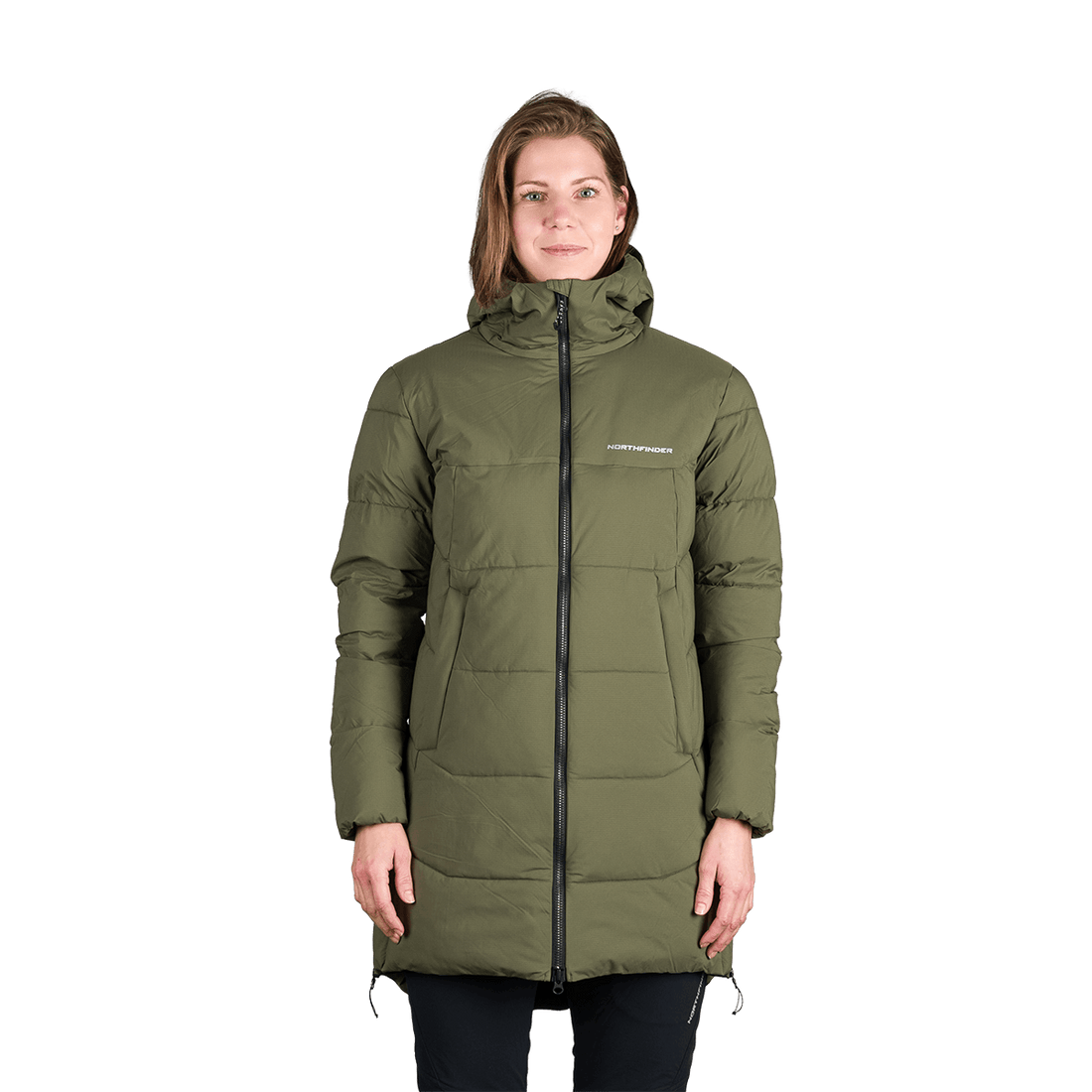BU-6334OR women's outdoor insulated 2L long jacket RHIANNON
