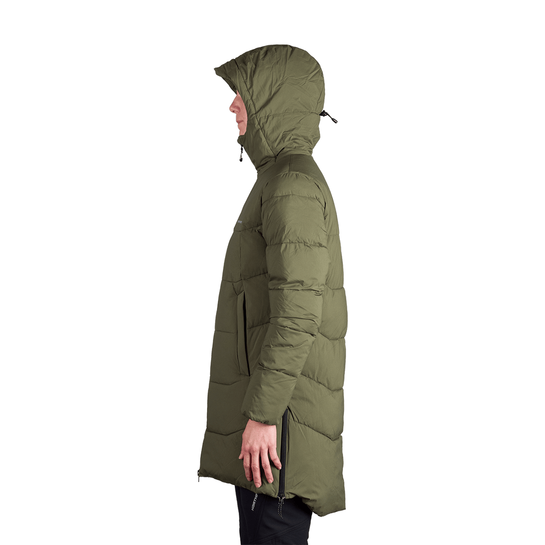 BU-6334OR women's outdoor insulated 2L long jacket RHIANNON