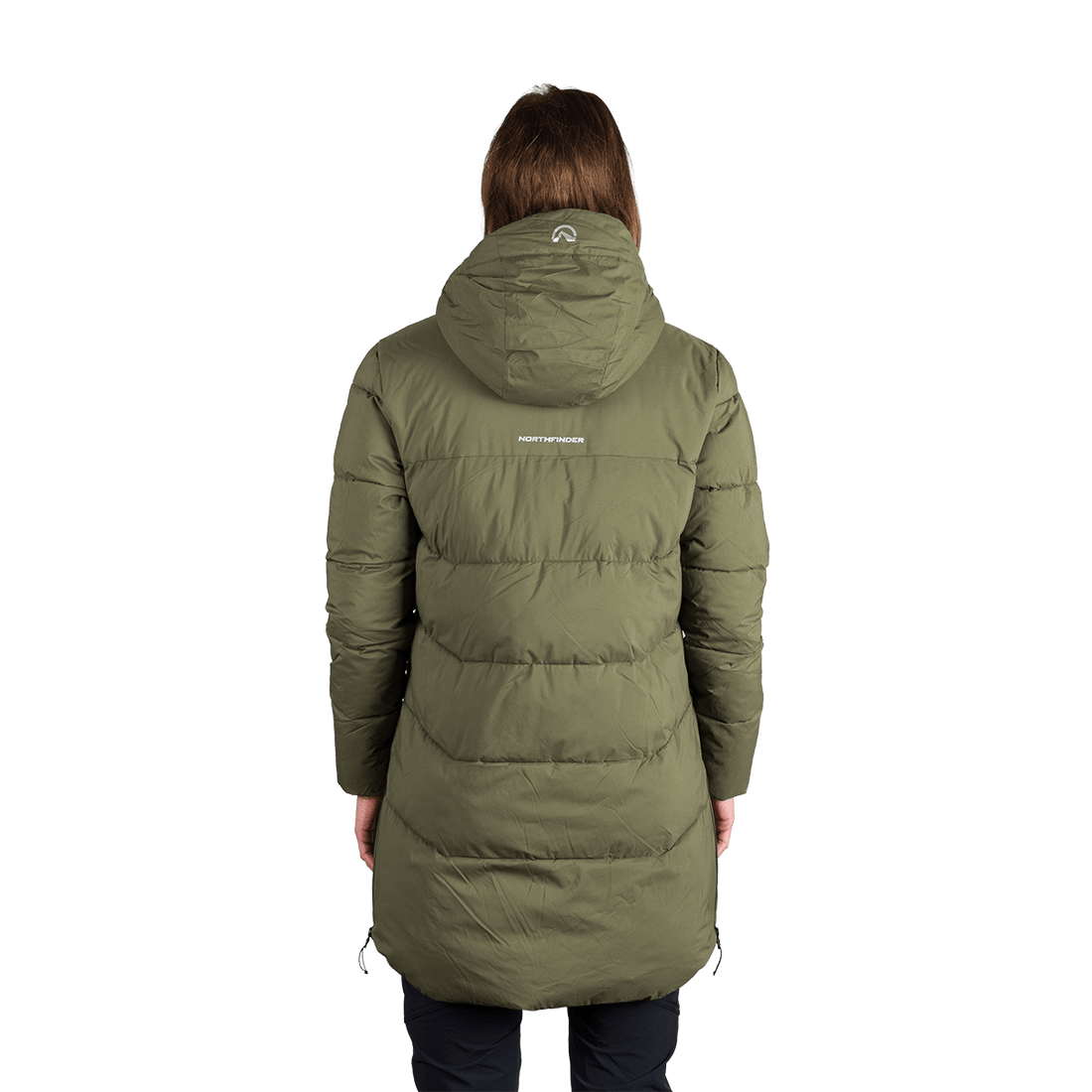 BU-6334OR women's outdoor insulated 2L long jacket RHIANNON