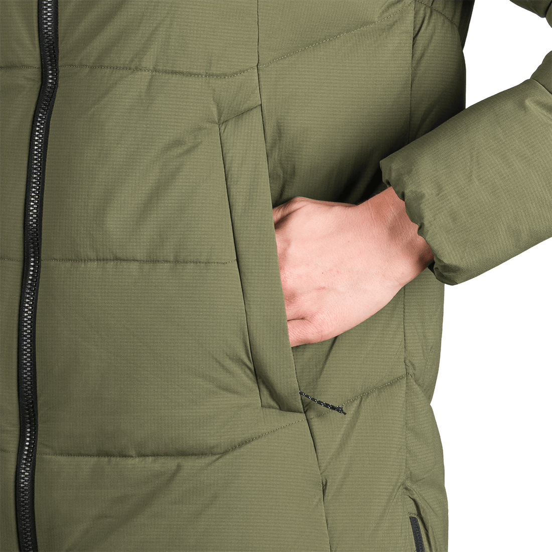 BU-6334OR women's outdoor insulated 2L long jacket RHIANNON