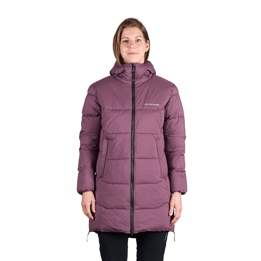 BU-6334OR women's outdoor insulated 2L long jacket RHIANNON