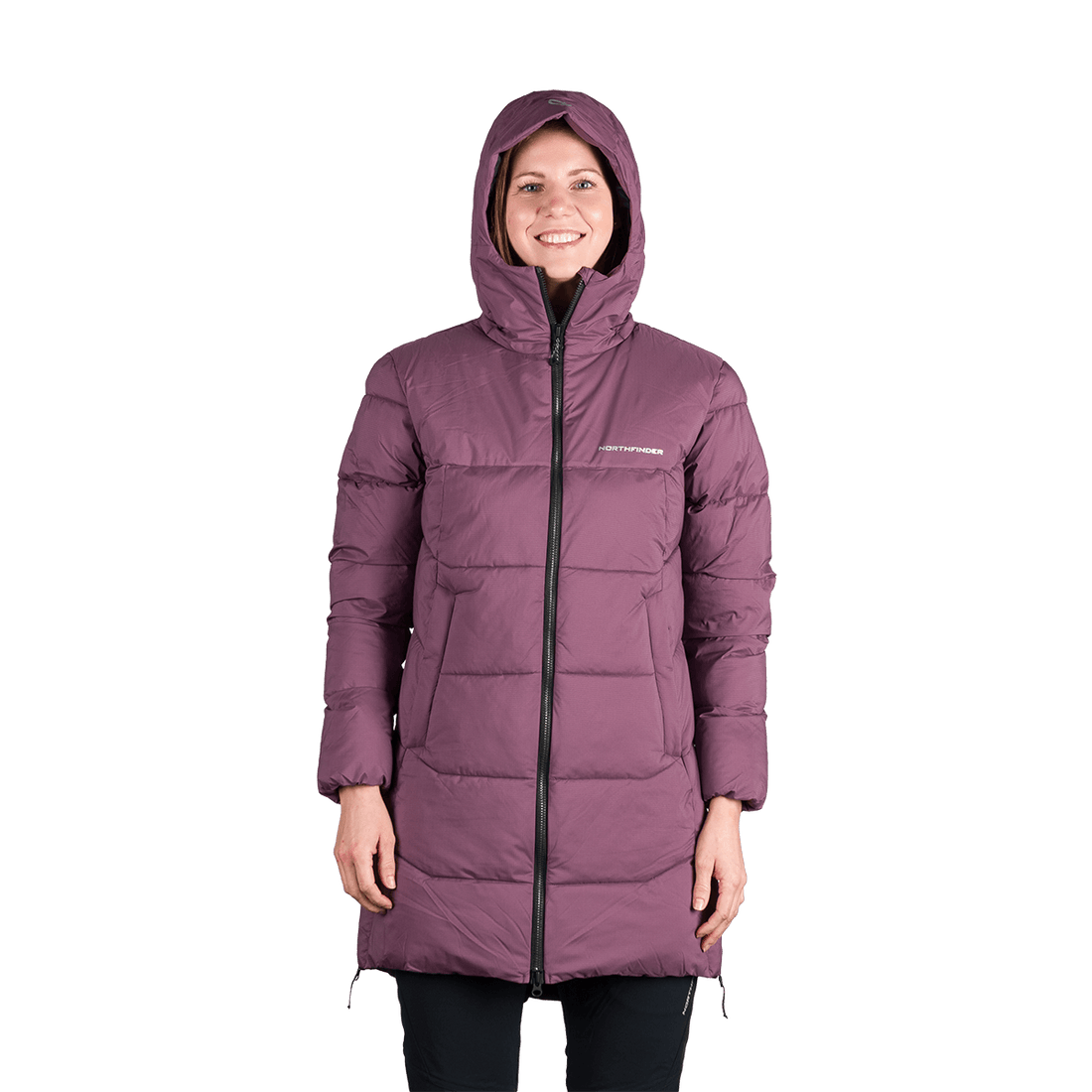 BU-6334OR women's outdoor insulated 2L long jacket RHIANNON
