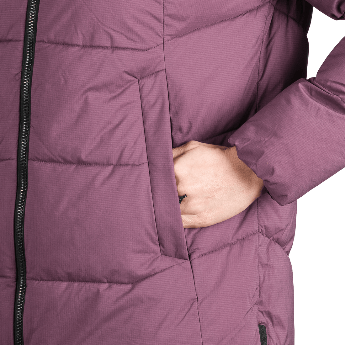 BU-6334OR women's outdoor insulated 2L long jacket RHIANNON
