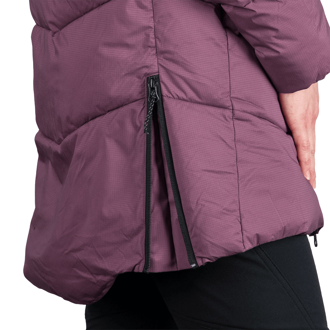 BU-6334OR women's outdoor insulated 2L long jacket RHIANNON