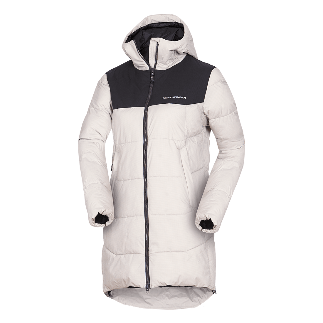 BU-6334OR women's outdoor insulated 2L long jacket RHIANNON