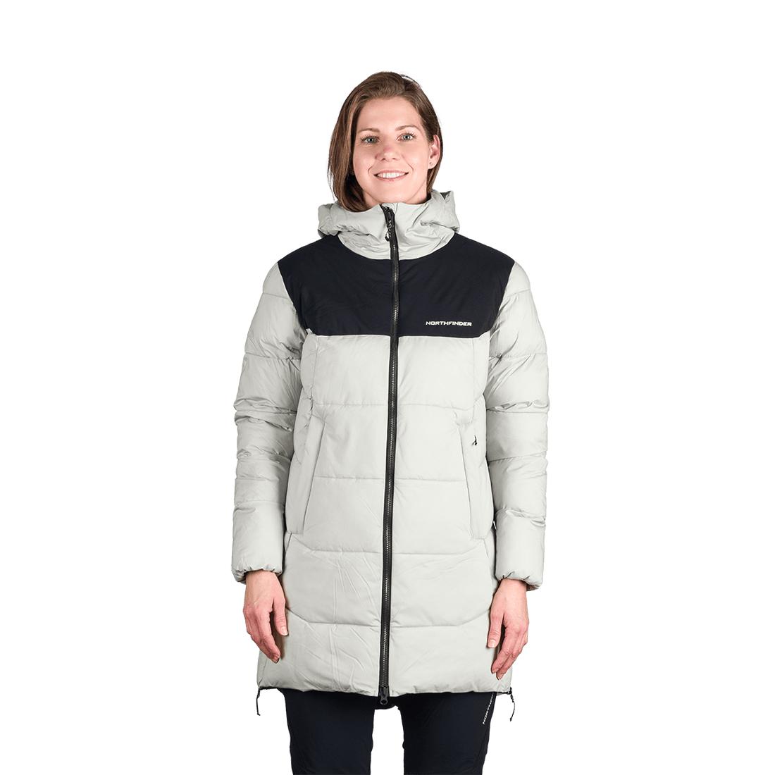 BU-6334OR women's outdoor insulated 2L long jacket RHIANNON