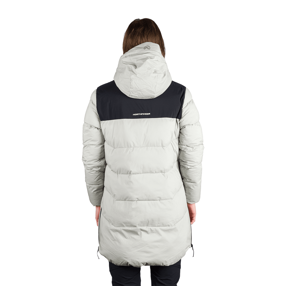 BU-6334OR women's outdoor insulated 2L long jacket RHIANNON