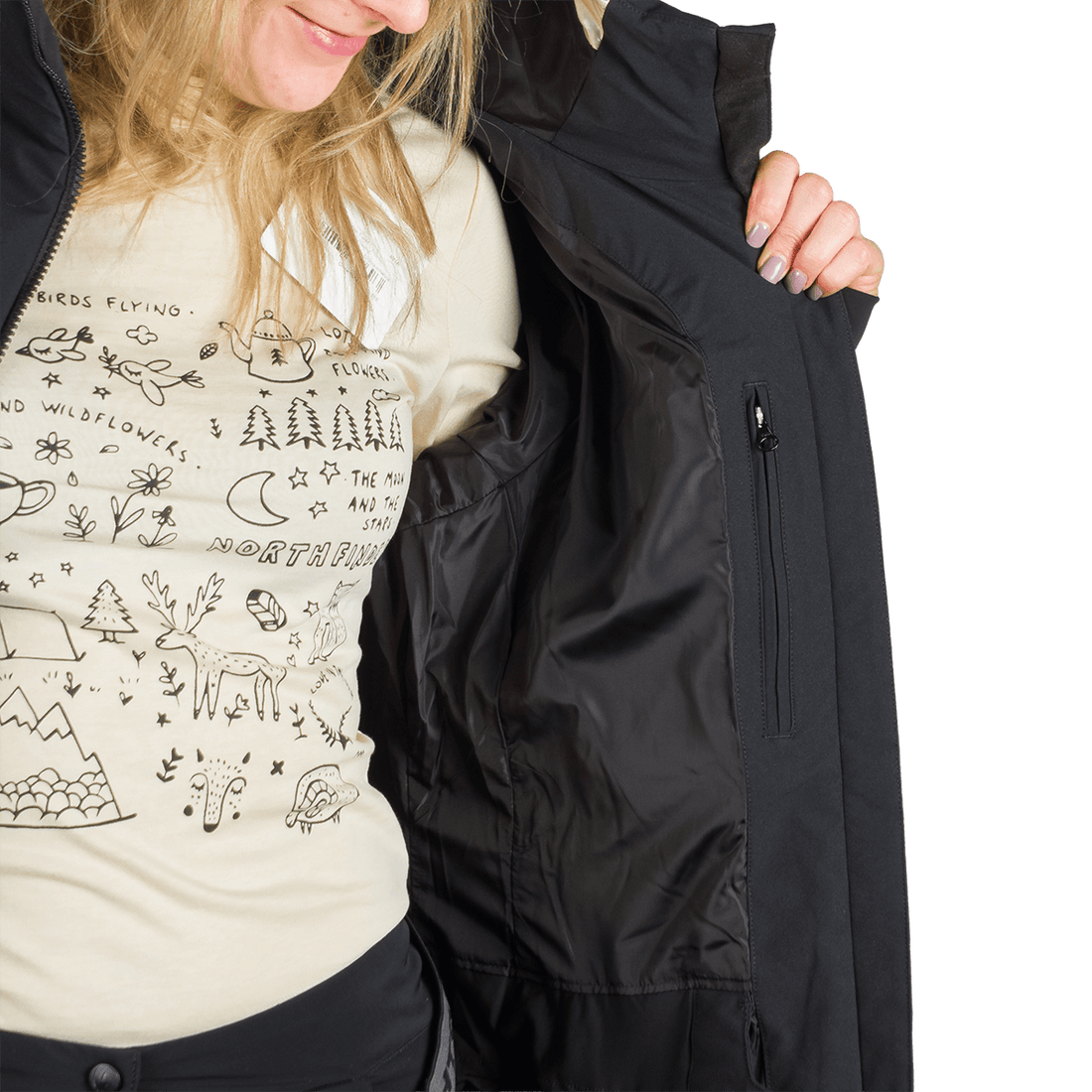 BU-6354SNW women's ski trendy comfort insulated jacket ABIGALE