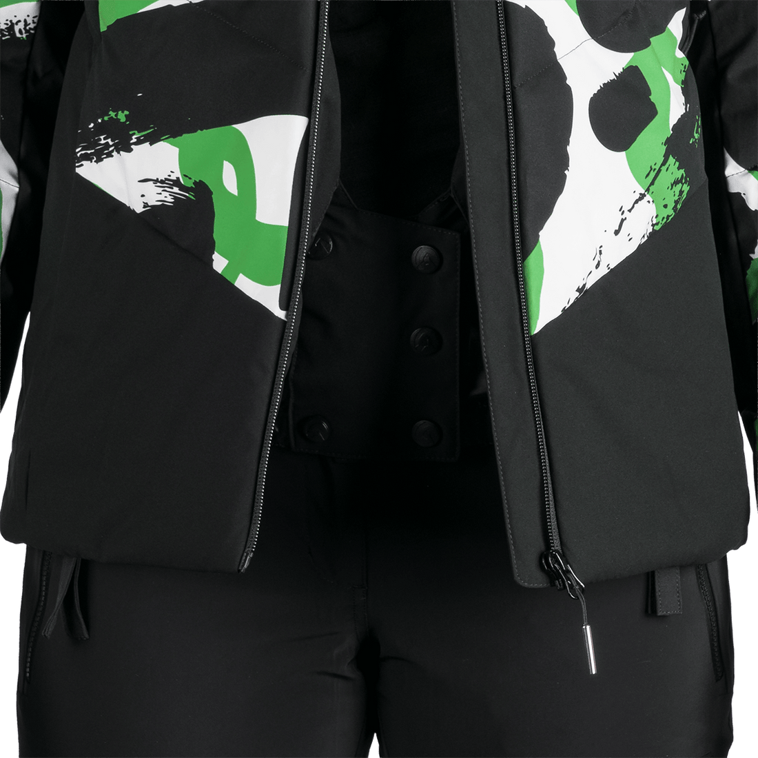 BU-6355SNW women's ski allover print insulated jacket KAYLEIGH