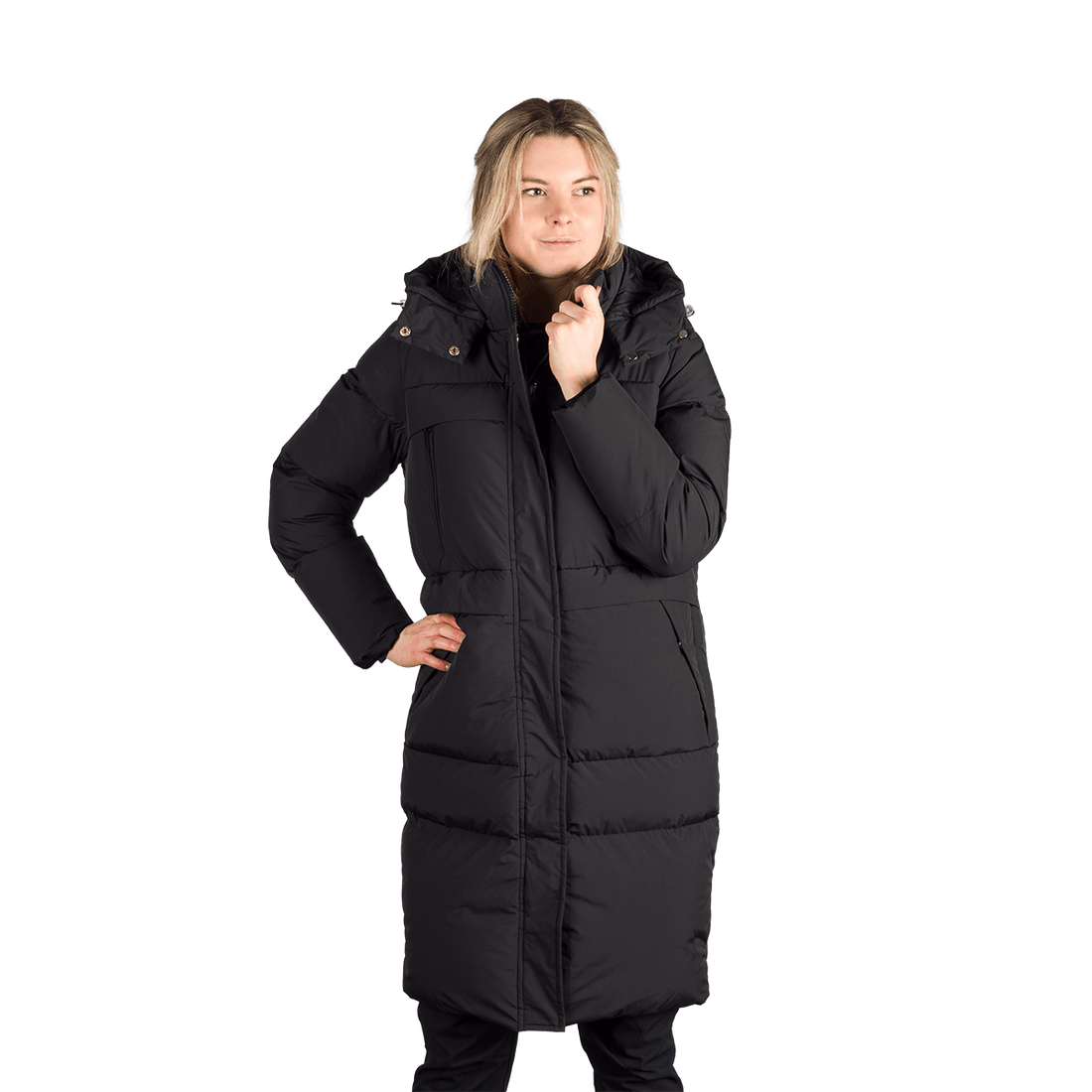BU-6366SP woman's sport like down jacket long style EVELYNN