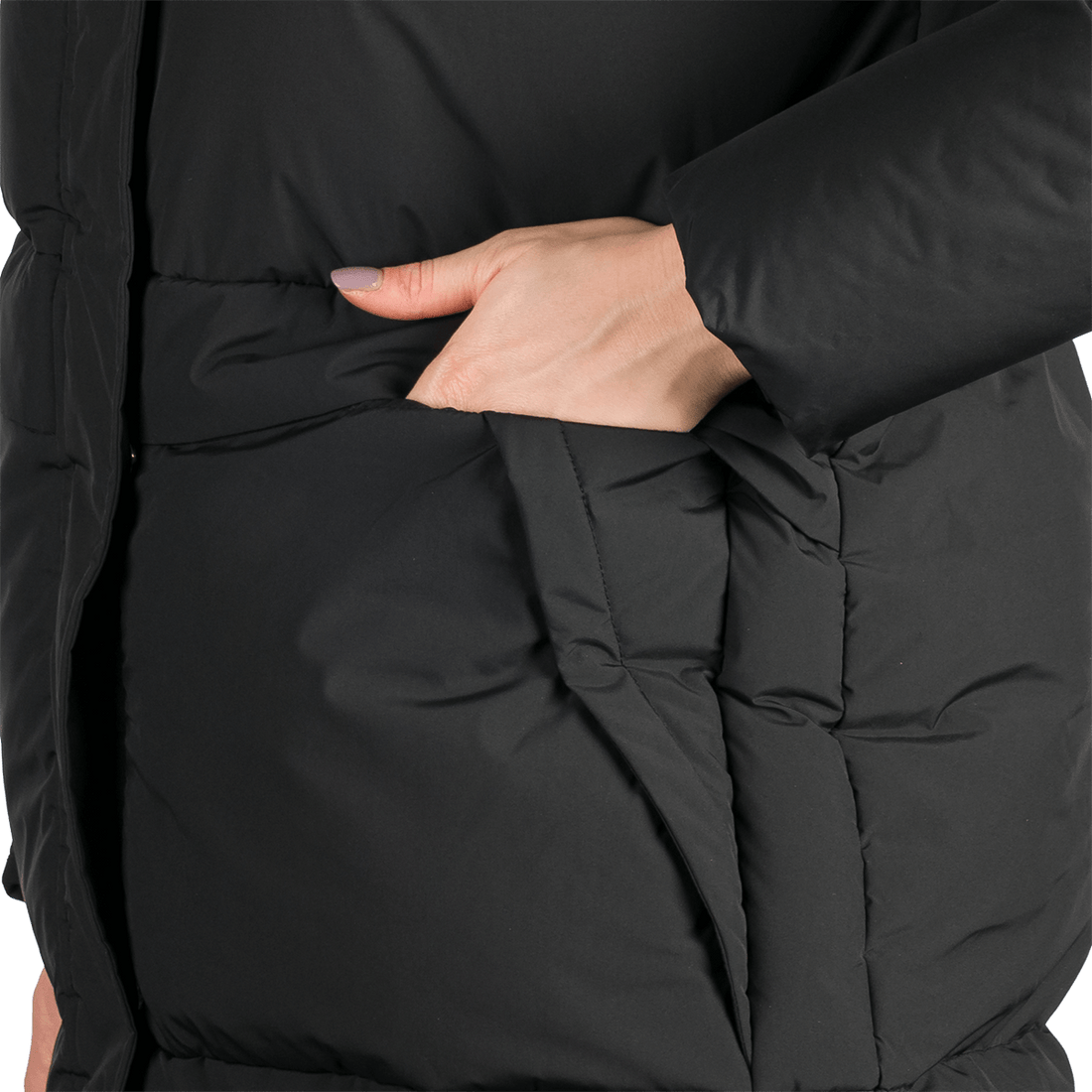 BU-6366SP woman's sport like down jacket long style EVELYNN