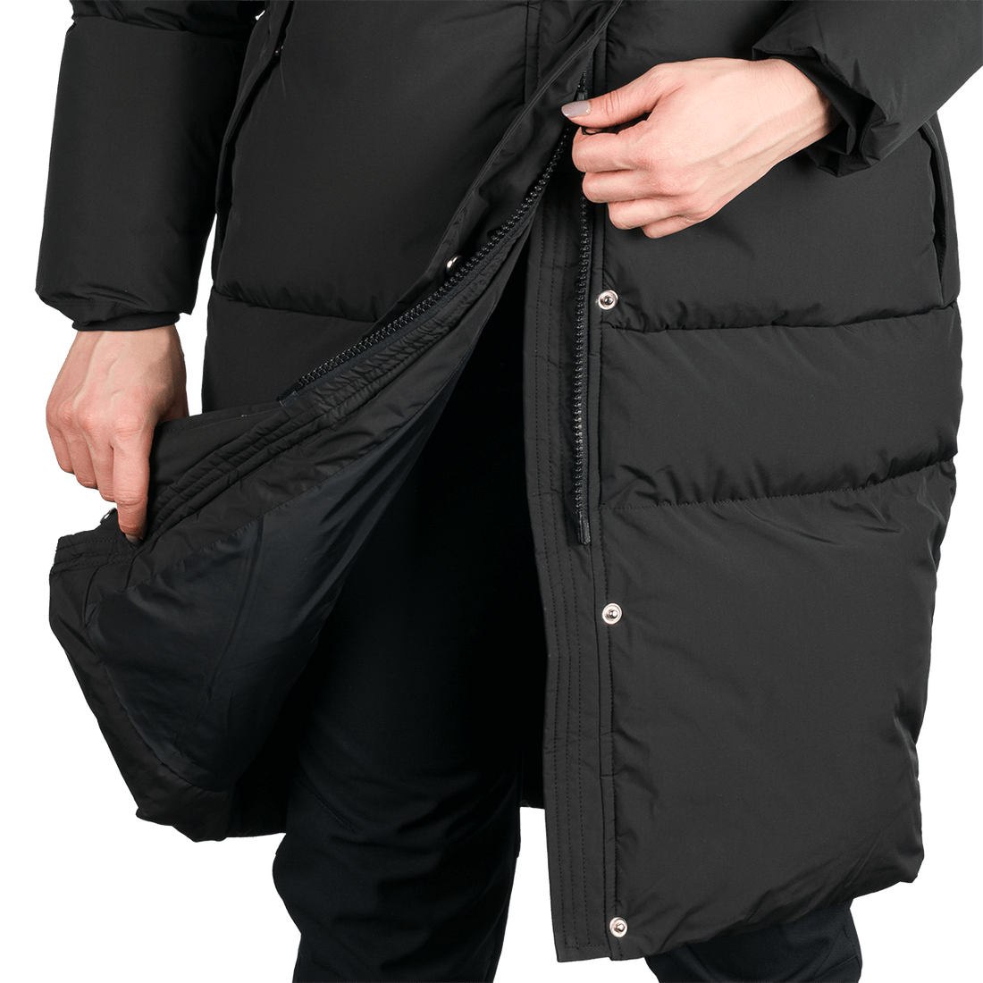 BU-6366SP woman's sport like down jacket long style EVELYNN