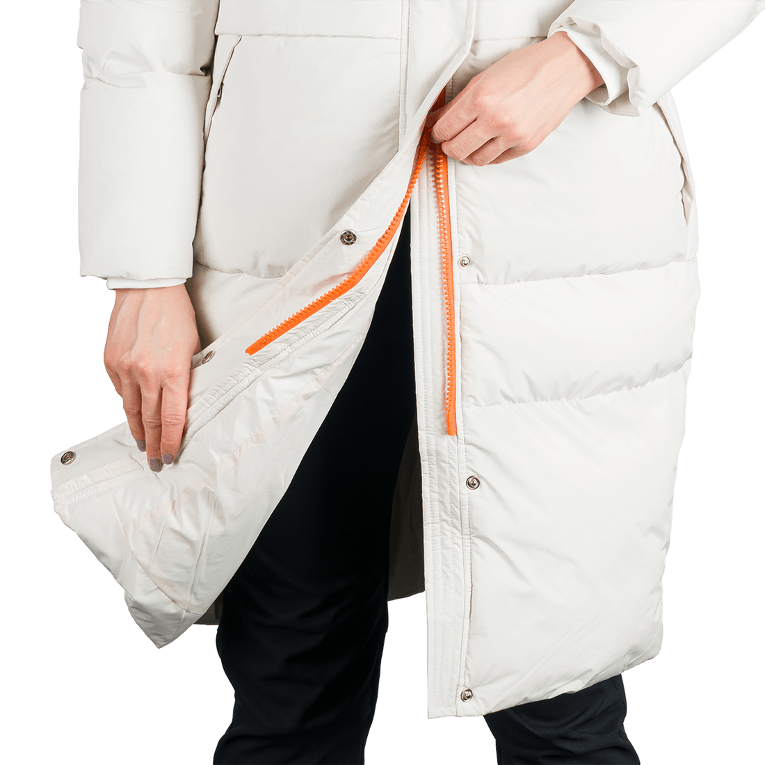 BU-6366SP woman's sport like down jacket long style EVELYNN
