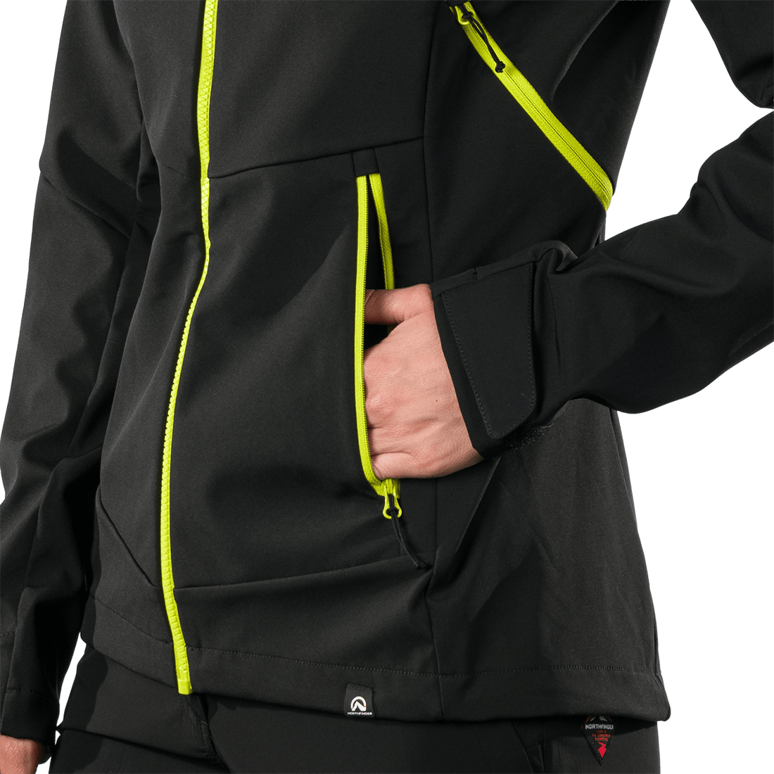 BU-6398OR women's outdoor softshell jacket 3L DAMARIS