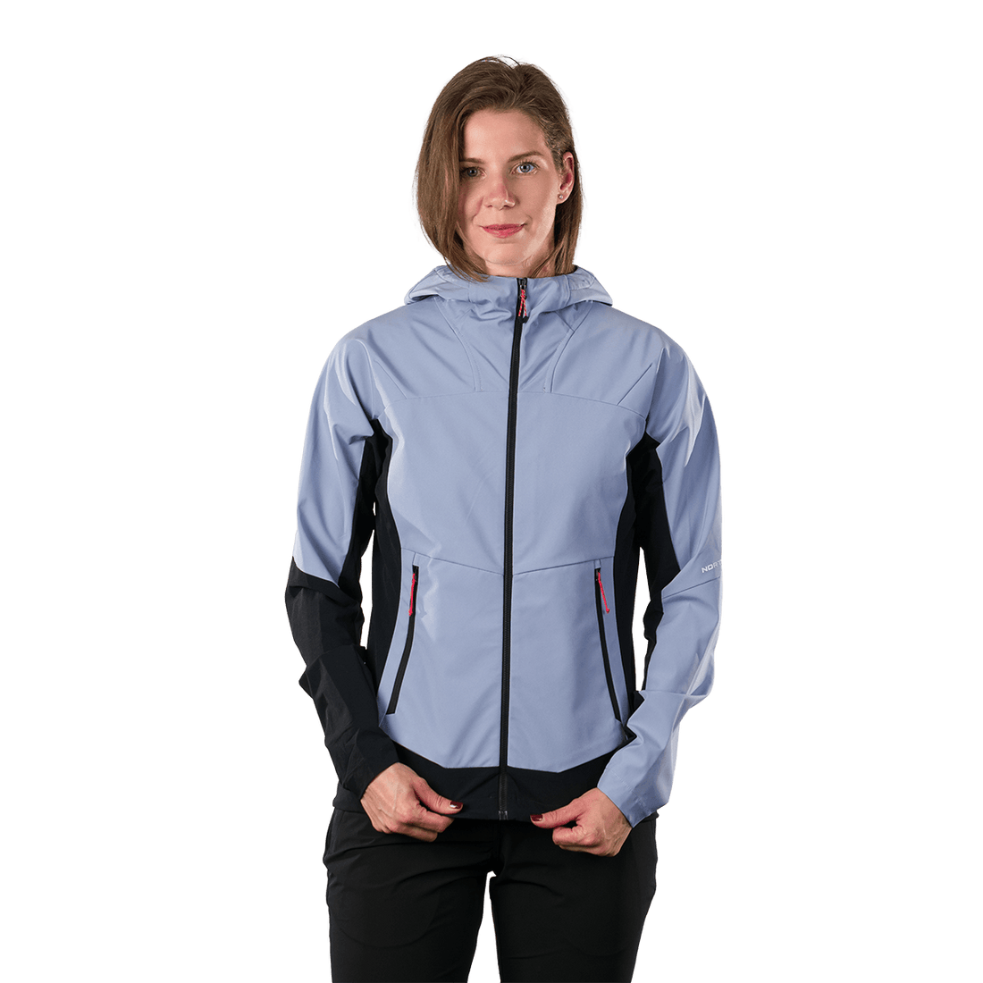 BU-6399OR women's trekking hybrid softshell jacket JAYLYN