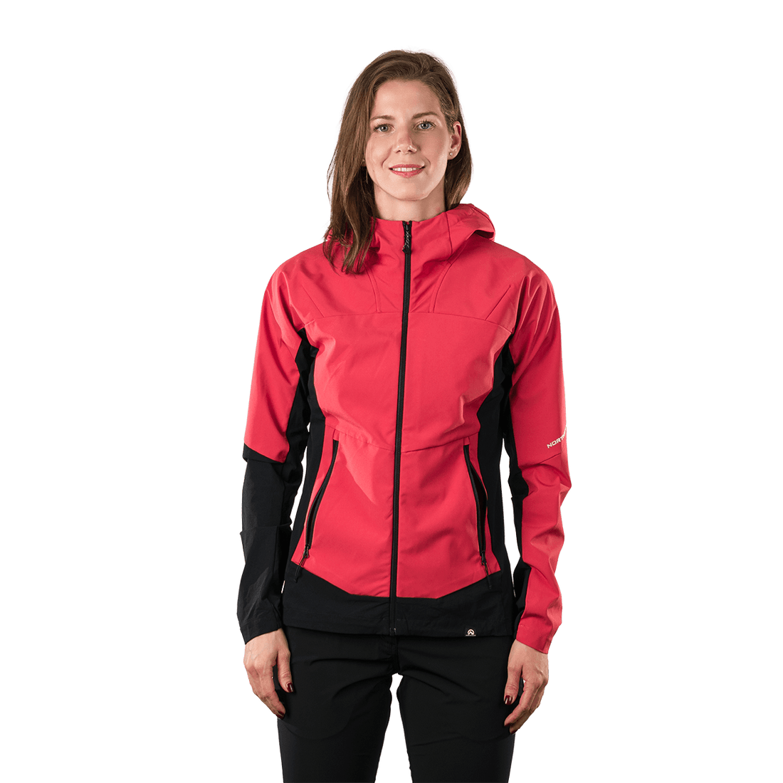 BU-6399OR women's trekking hybrid softshell jacket JAYLYN