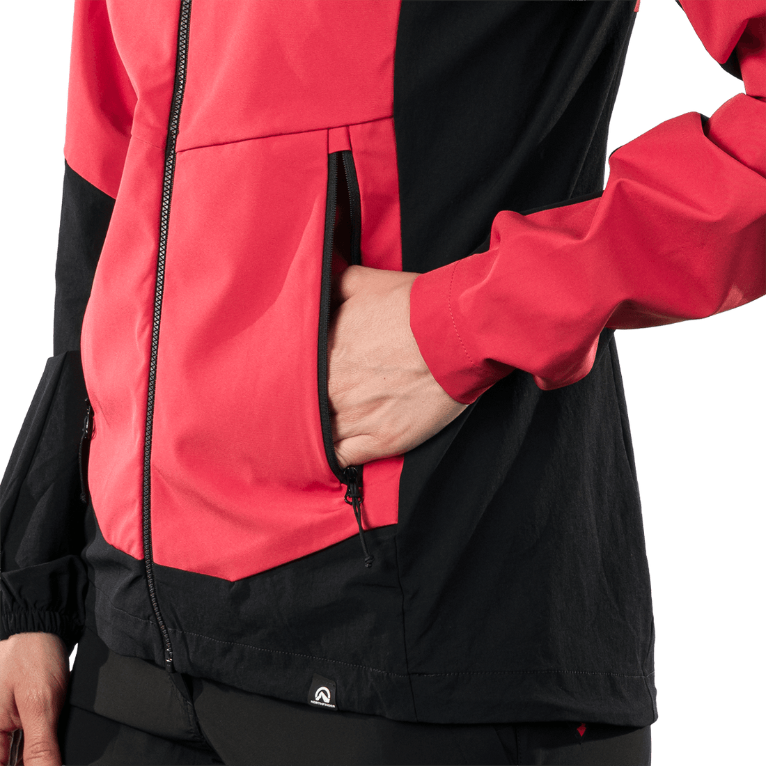 BU-6399OR women's trekking hybrid softshell jacket JAYLYN