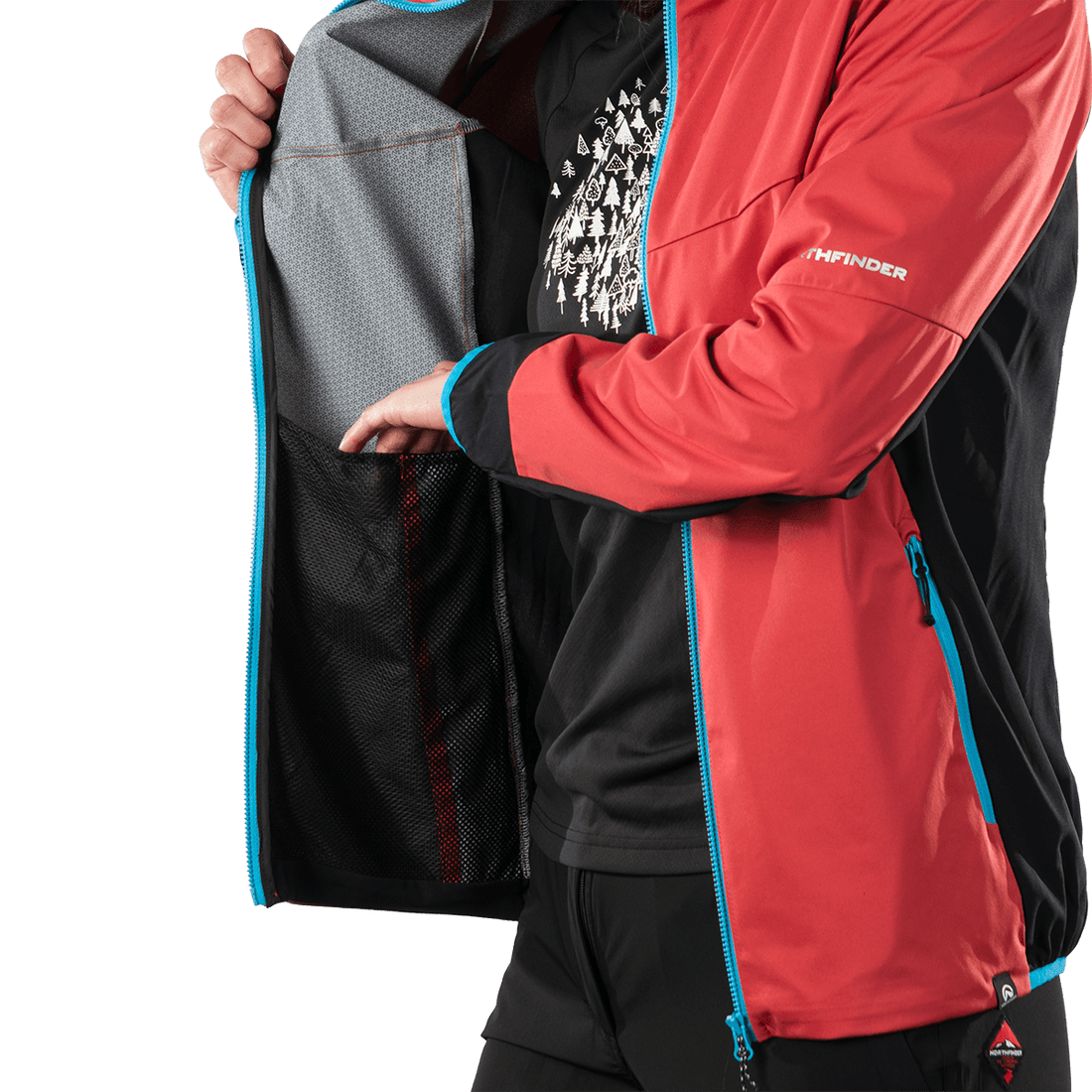 BU-6402OR women's trekking hybrid lightweight jacket 2.5L SANAA