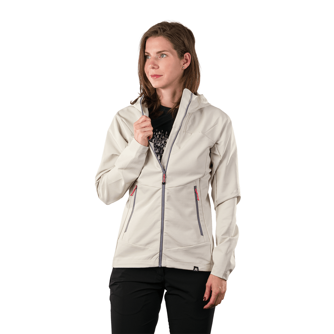BU-6404OR women's trekking softshell jacket 1L DESTINEY