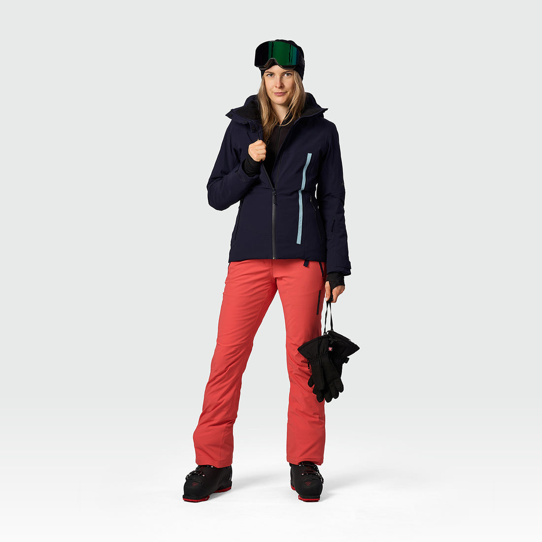 BU-6422SNW women's ski technical jacket fully featured AMALIA