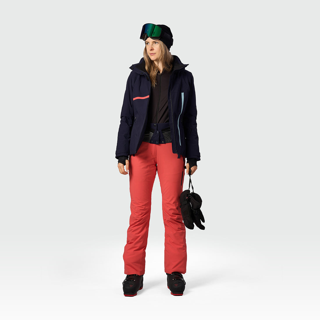 BU-6422SNW women's ski technical jacket fully featured AMALIA